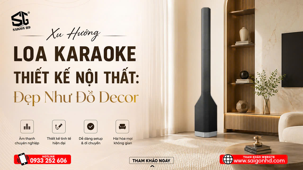 Xu Hướng Loa Karaoke Thiết Kế Nội Thất: Đẹp Như Đồ Decor