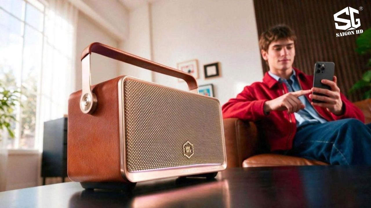 Alpha Works W90 c&oacute; g&igrave; mới? Kh&aacute;m ph&aacute; mẫu loa Bluetooth retro 100W RMS