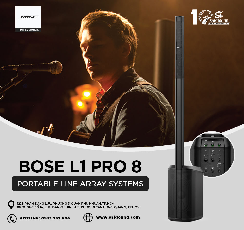 BOSE L1 PRO SERIES - Hệ thống loa biểu diễn di động cao cấp mới nhất của Bose