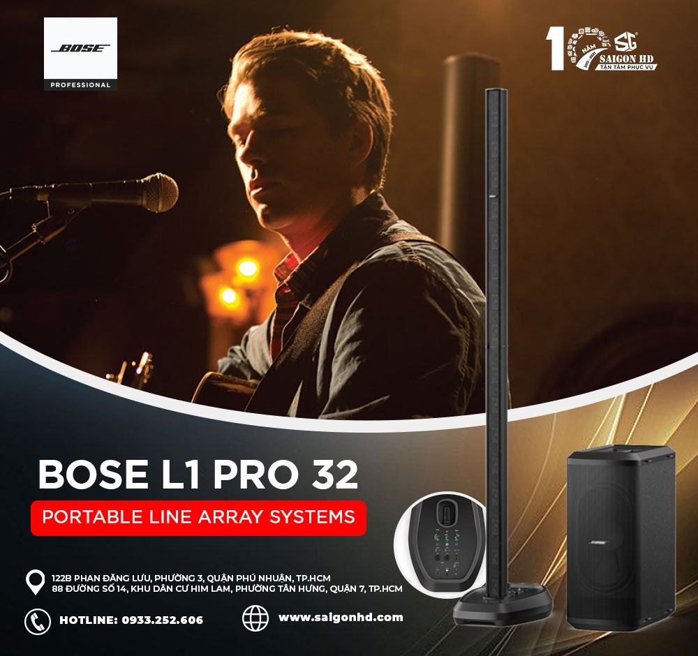 BOSE L1 PRO SERIES - Hệ thống loa biểu diễn di động cao cấp mới nhất của Bose