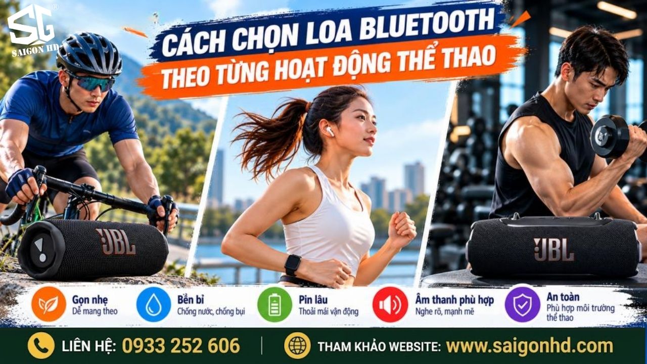 Chọn loa Bluetooth cho chạy bộ, đạp xe v&agrave; gym cần lưu &yacute; g&igrave;?