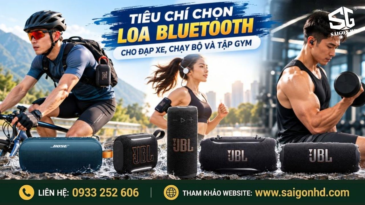 Chọn loa Bluetooth cho chạy bộ, đạp xe v&agrave; gym cần lưu &yacute; g&igrave;?