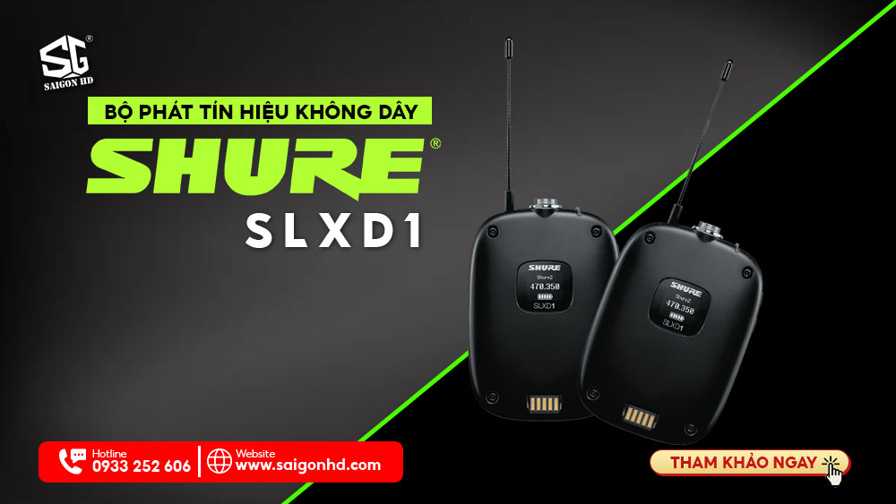 Bộ phát tín hiệu không dây Shure SLXD1