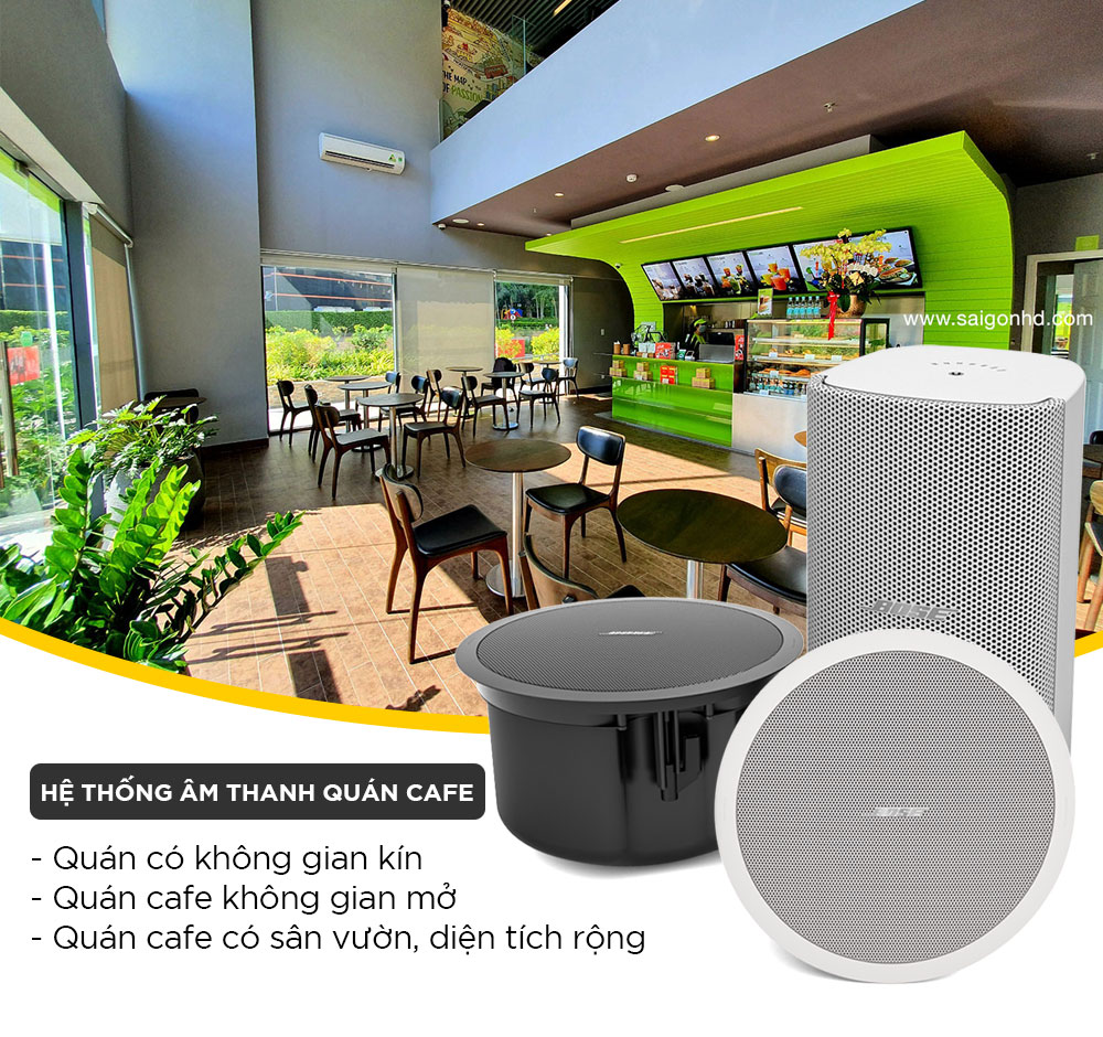 Chọn lựa hệ thống âm thanh quán cafe thế nào cho phù hợp?