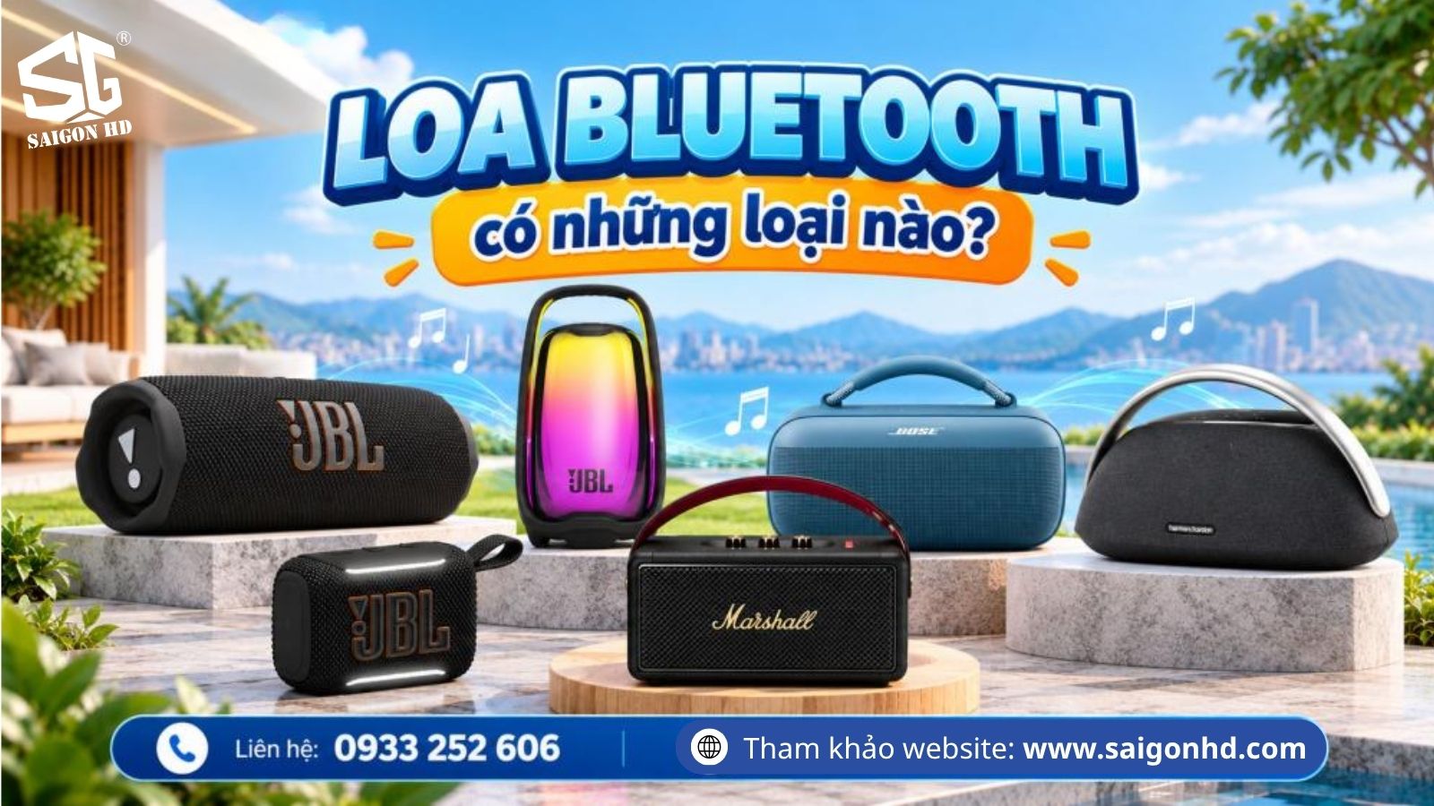 Loa Bluetooth c&oacute; những loại n&agrave;o? Ph&acirc;n loại theo k&iacute;ch thước, c&ocirc;ng suất v&agrave; nhu cầu sử dụng