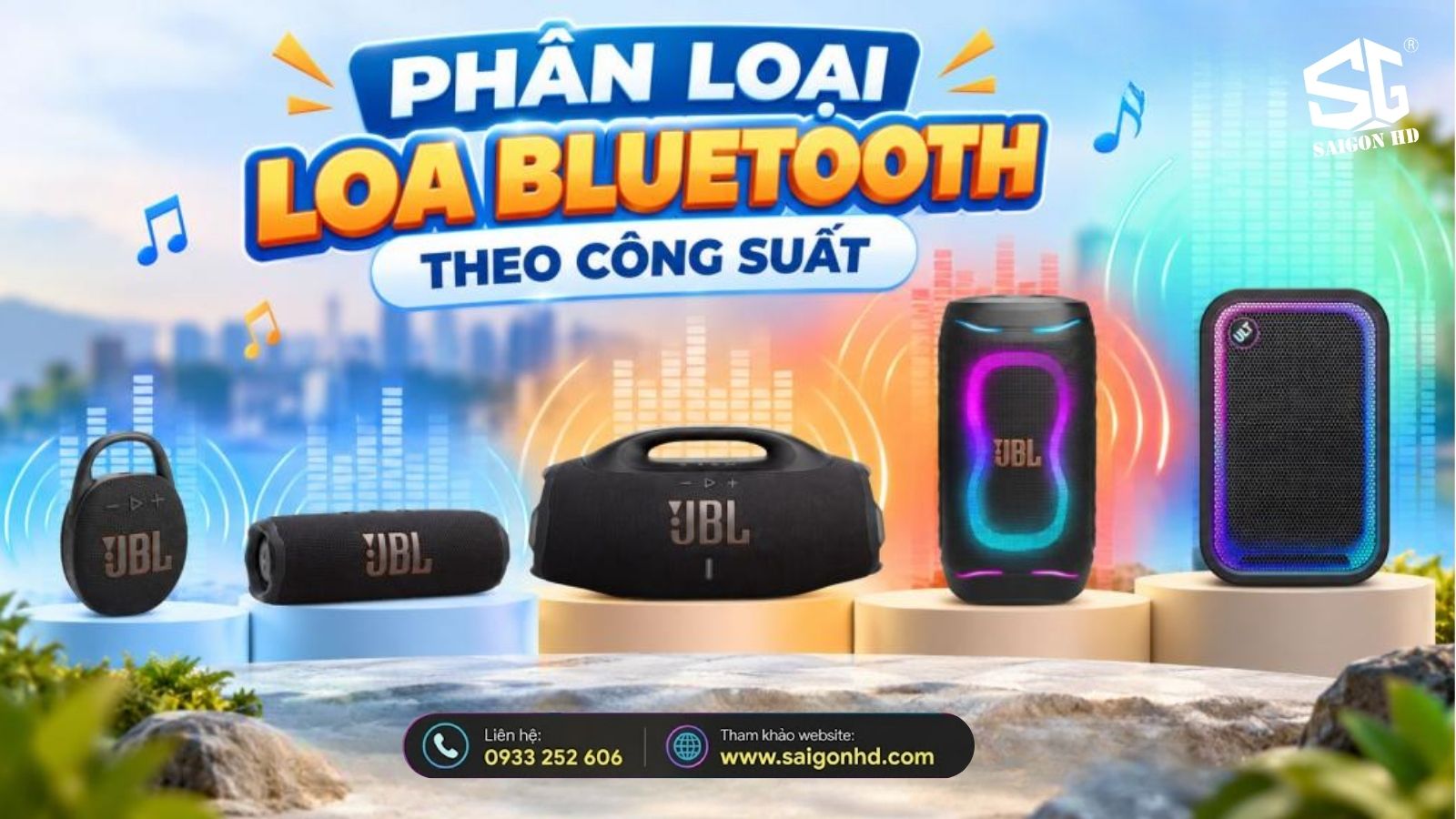 Loa Bluetooth c&oacute; những loại n&agrave;o? Ph&acirc;n loại theo k&iacute;ch thước, c&ocirc;ng suất v&agrave; nhu cầu sử dụng
