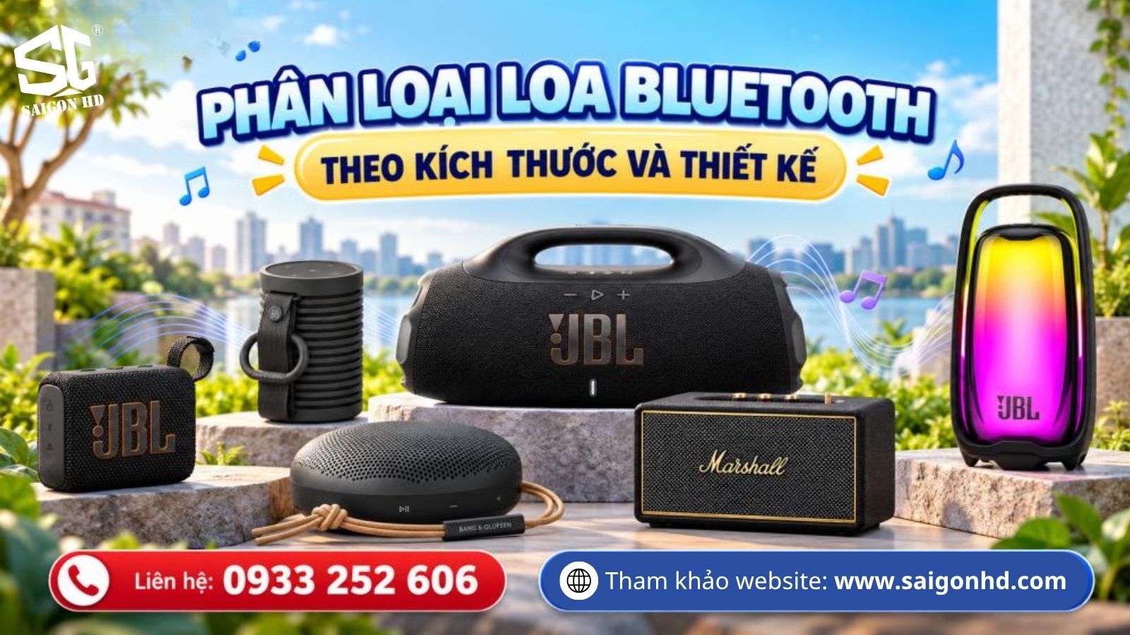 Loa Bluetooth c&oacute; những loại n&agrave;o? Ph&acirc;n loại theo k&iacute;ch thước, c&ocirc;ng suất v&agrave; nhu cầu sử dụng
