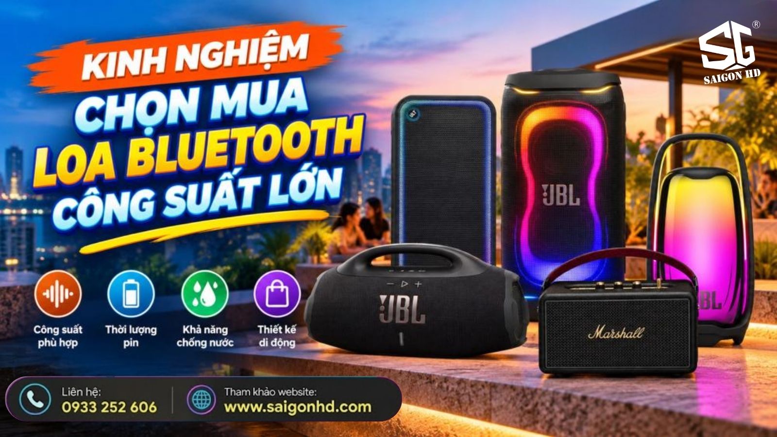 Loa Bluetooth c&ocirc;ng suất lớn l&agrave; g&igrave;? Ph&acirc;n biệt loa Party v&agrave; c&aacute;ch chọn mua
