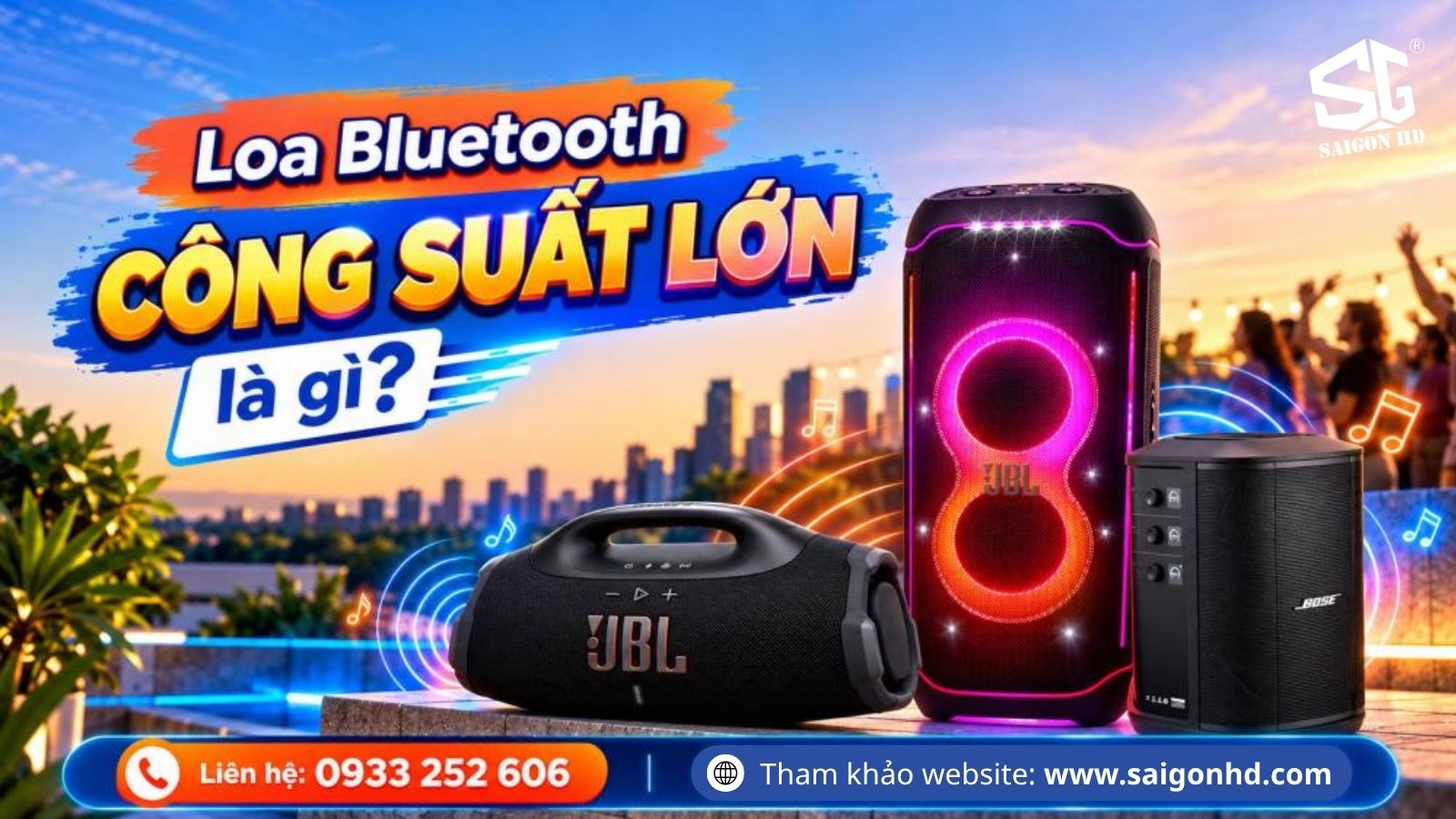Loa Bluetooth c&ocirc;ng suất lớn l&agrave; g&igrave;? Ph&acirc;n biệt loa Party v&agrave; c&aacute;ch chọn mua