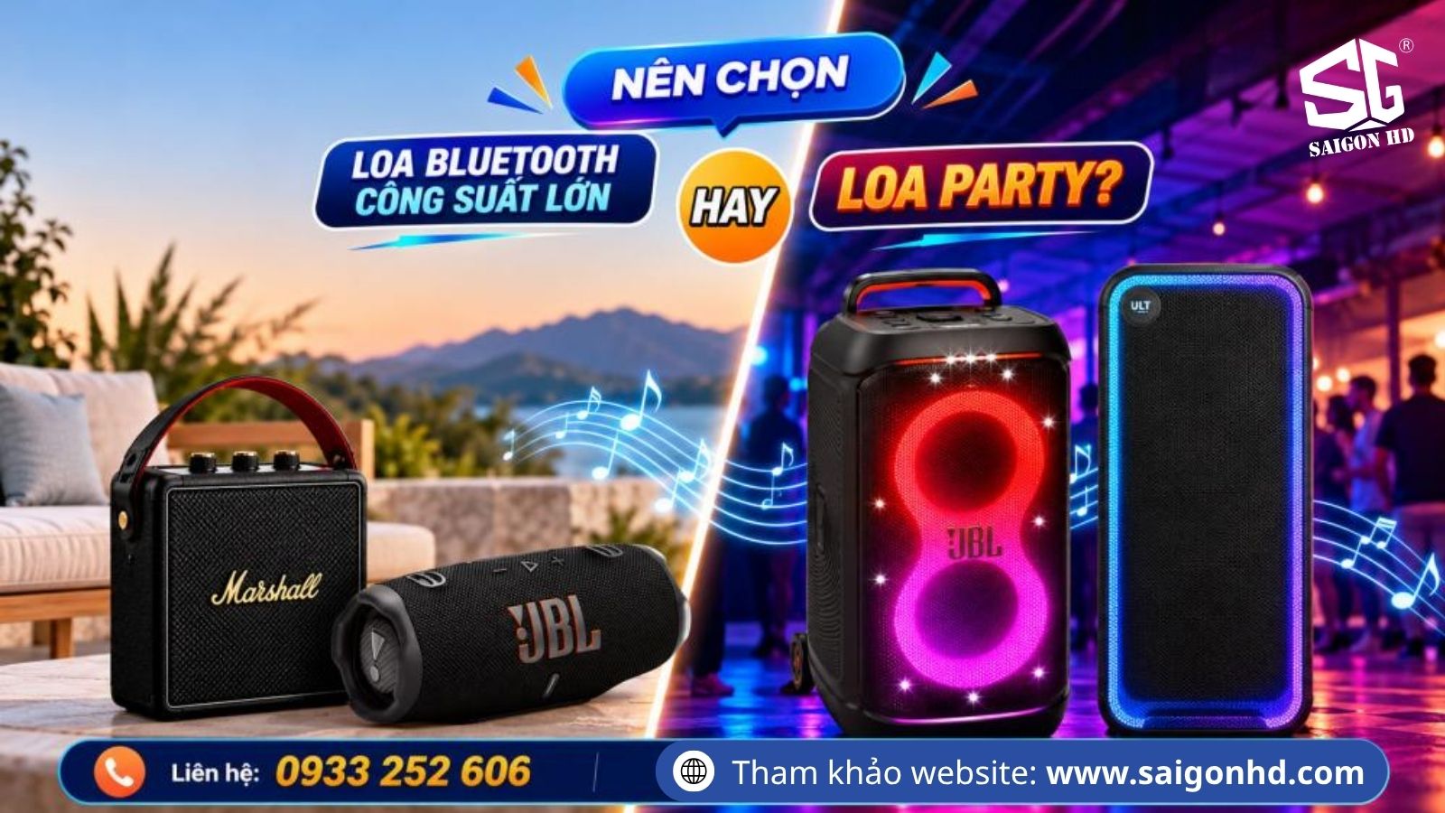 Loa Bluetooth c&ocirc;ng suất lớn l&agrave; g&igrave;? Ph&acirc;n biệt loa Party v&agrave; c&aacute;ch chọn mua