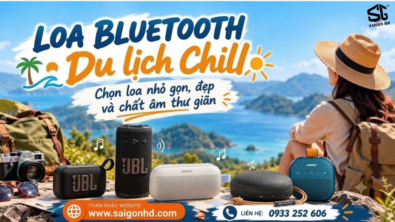 Loa Bluetooth du lịch &ndash; C&aacute;ch chọn loa nhỏ gọn, đẹp v&agrave; chất &acirc;m hay