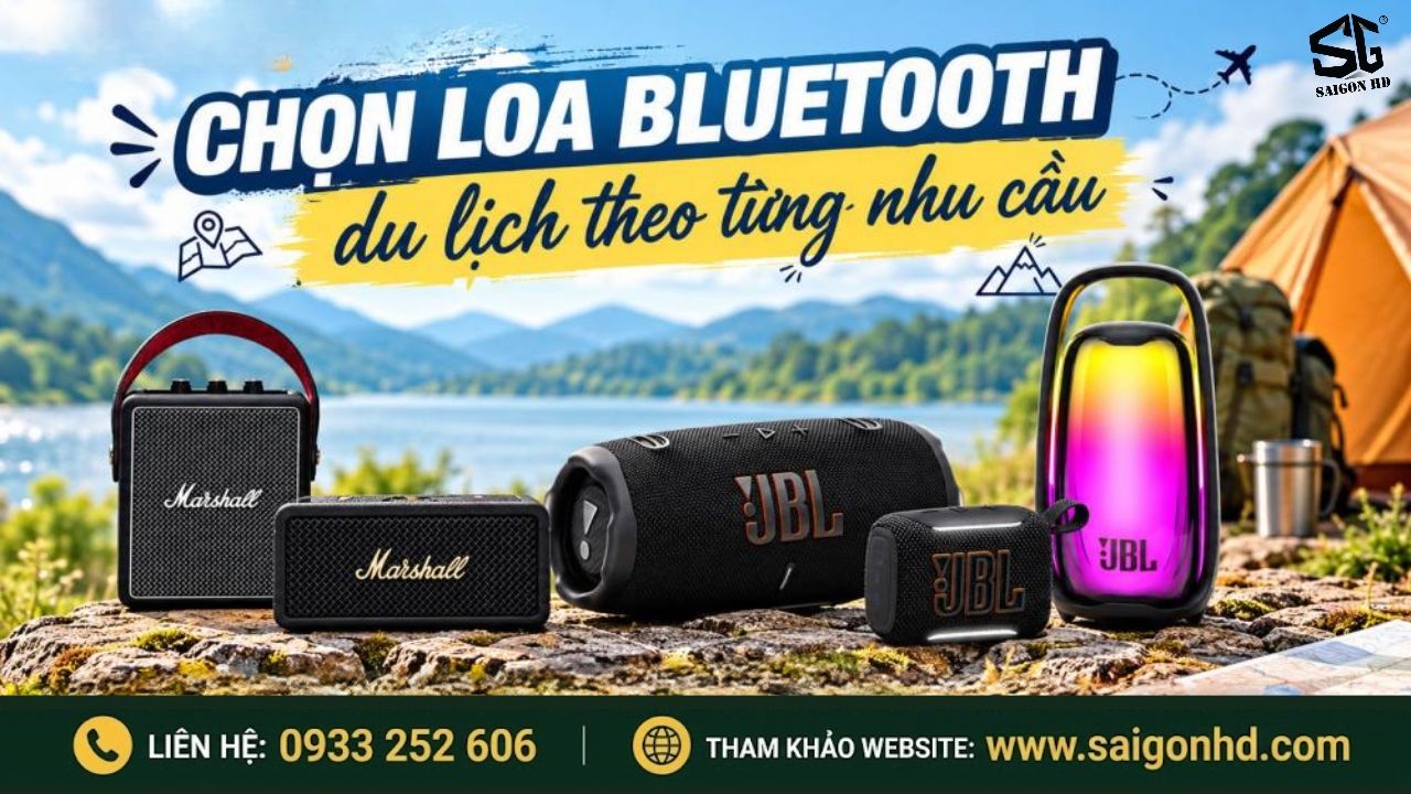 Loa Bluetooth du lịch &ndash; C&aacute;ch chọn loa nhỏ gọn, đẹp v&agrave; chất &acirc;m hay