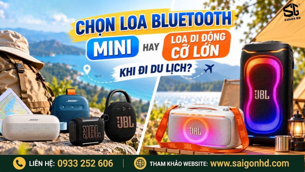 Loa Bluetooth du lịch &ndash; C&aacute;ch chọn loa nhỏ gọn, đẹp v&agrave; chất &acirc;m hay