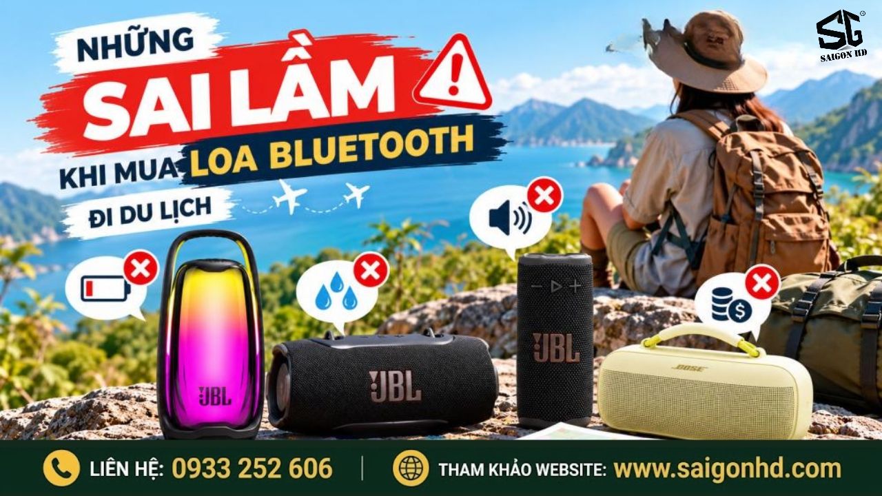 Loa Bluetooth du lịch &ndash; C&aacute;ch chọn loa nhỏ gọn, đẹp v&agrave; chất &acirc;m hay