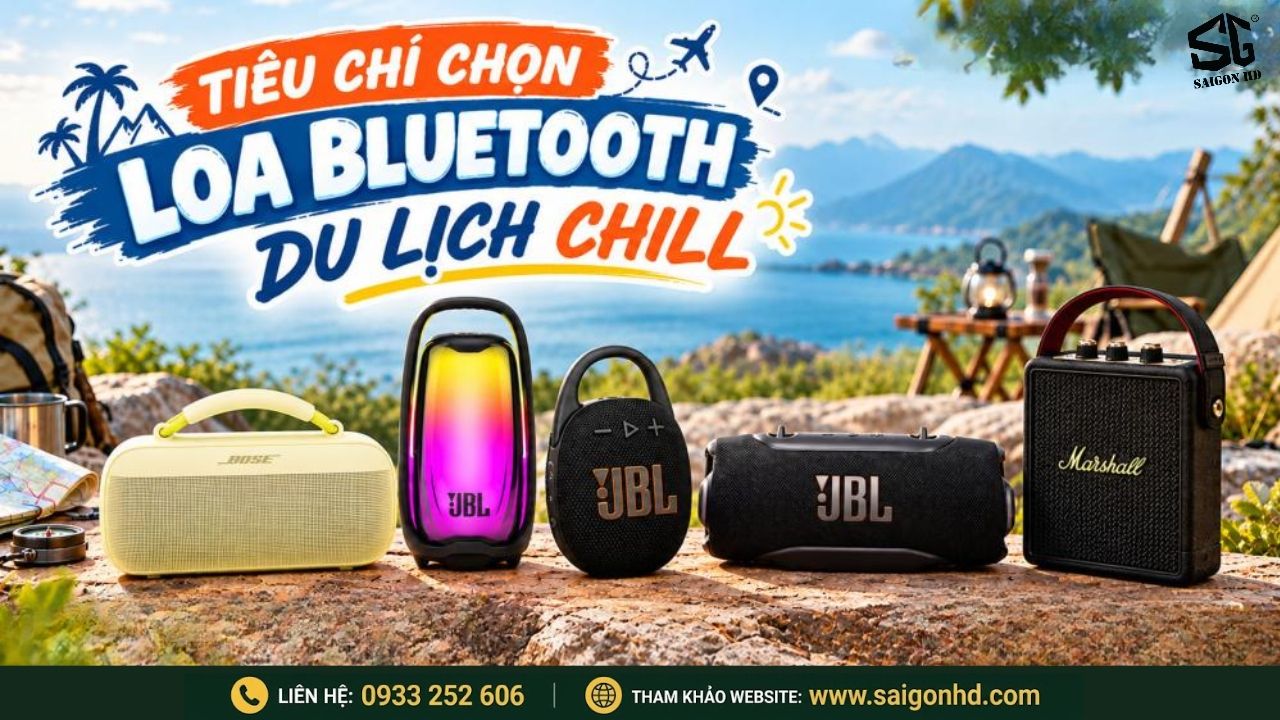 Loa Bluetooth du lịch &ndash; C&aacute;ch chọn loa nhỏ gọn, đẹp v&agrave; chất &acirc;m hay