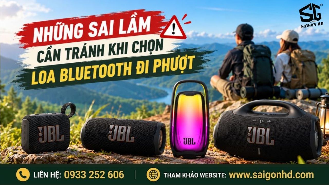 Loa Bluetooth đi phượt, trekking: 5 ti&ecirc;u ch&iacute; chọn mua cần biết.