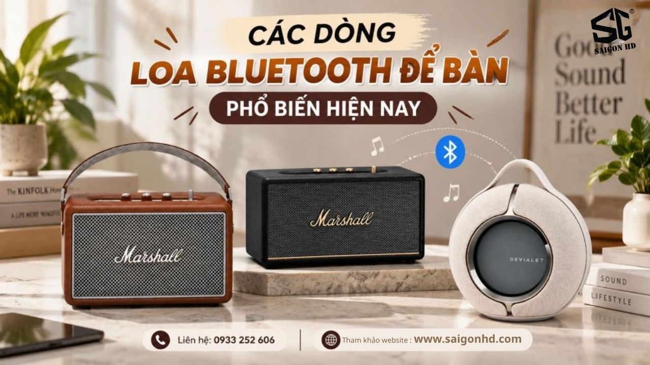 T&igrave;m hiểu loa Bluetooth để b&agrave;n: Ưu nhược điểm v&agrave; kinh nghiệm chọn loa ph&ugrave; hợp với nhu cầu sử dụng 