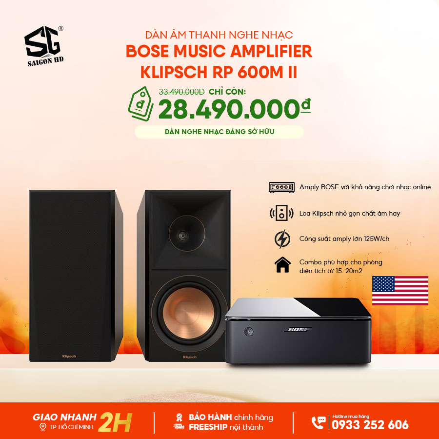 Dàn âm thanh nghe nhạc Bose Music Amplifier - Klipsch RP 600M II