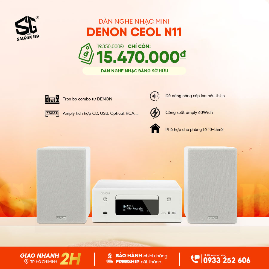 Dàn âm thanh nghe nhạc CD Mini Denon CEOL N11