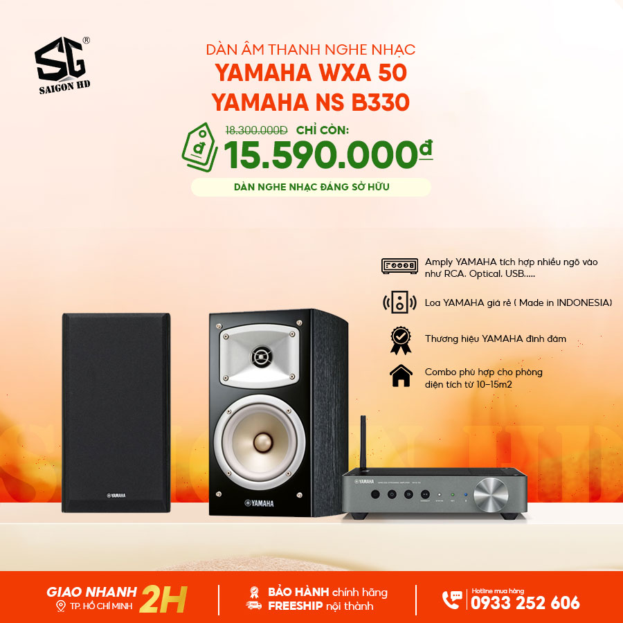 Dàn âm thanh nghe nhạc Yamaha WXA 50 - Yamaha NS B330