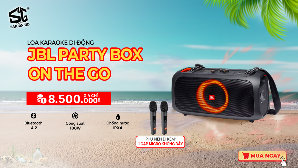 Loa Karaoke di động JBL PartyBox On The Go