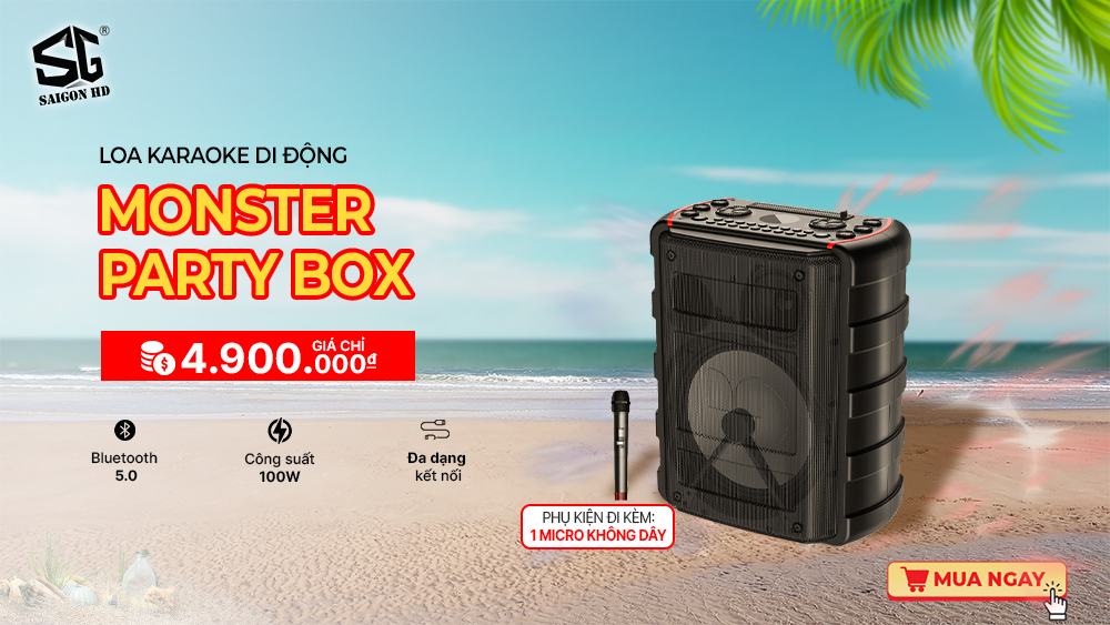 Loa Karaoke di động Monster Party Box