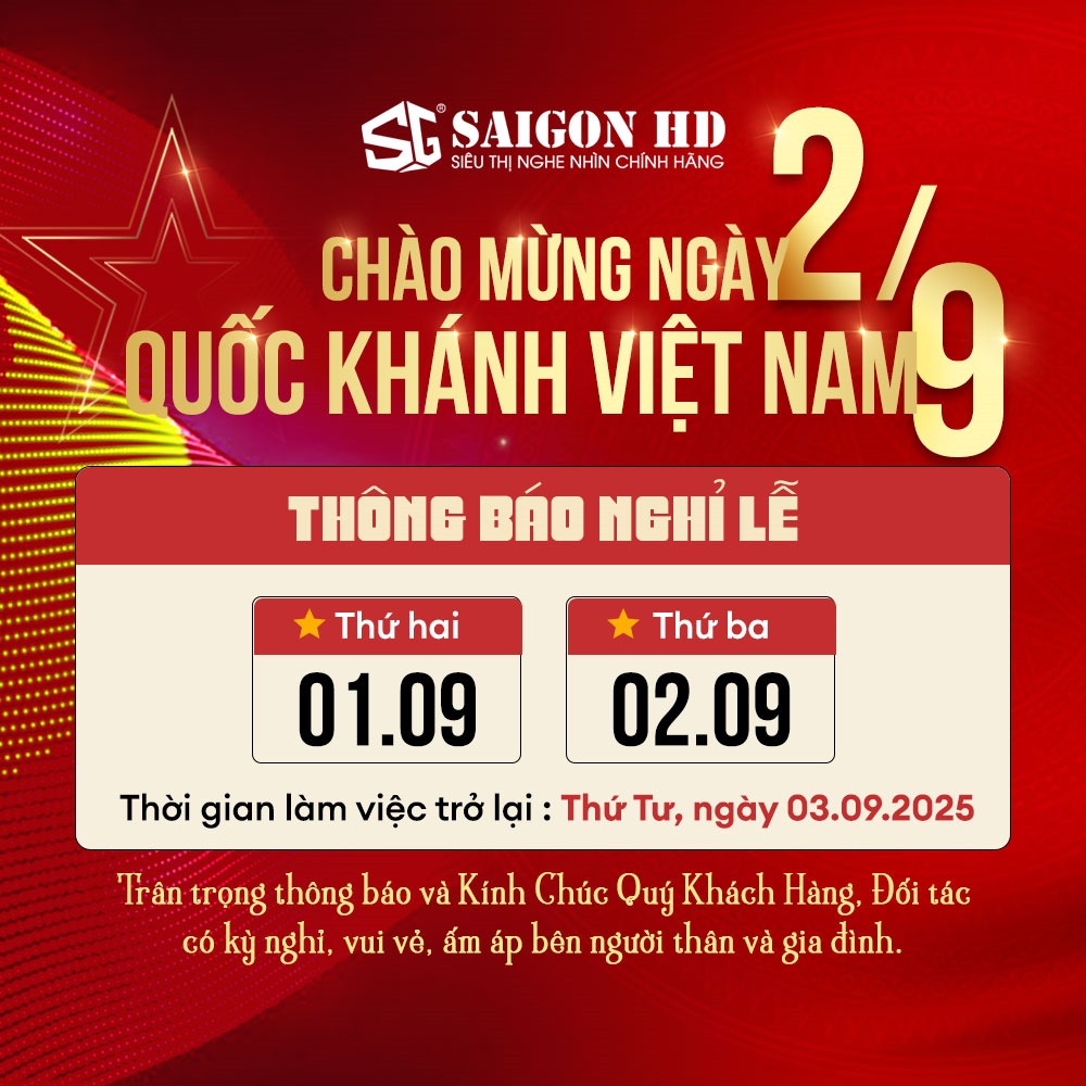 SAIGON HD Thông báo nghỉ lễ Quốc khánh 02/09/2025