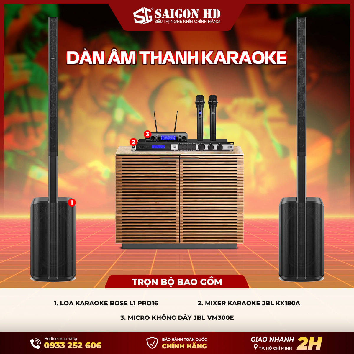Dàn âm thanh Karaoke chuyên nghiệp Bose L1 Pro16 Series chính hãng giá rẻ nhất