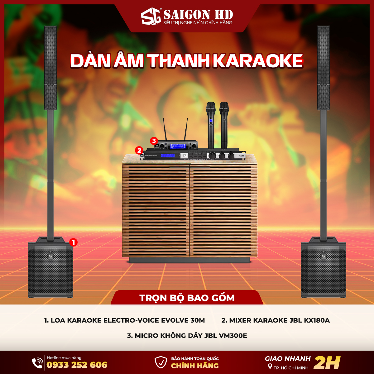 Dàn âm thanh Karaoke chuyên nghiệp Electro-Voice Evolve 30M Series chính hãng giá rẻ nhất