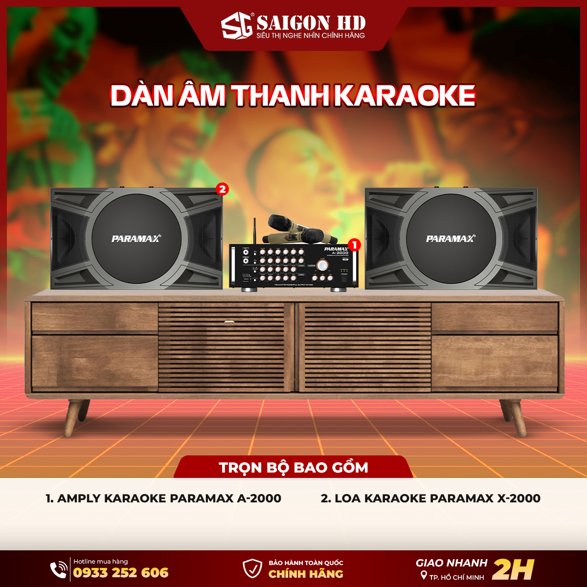 Dàn âm thanh Karaoke gia đình Paramax CBX-2000 chính hãng giá rẻ nhất