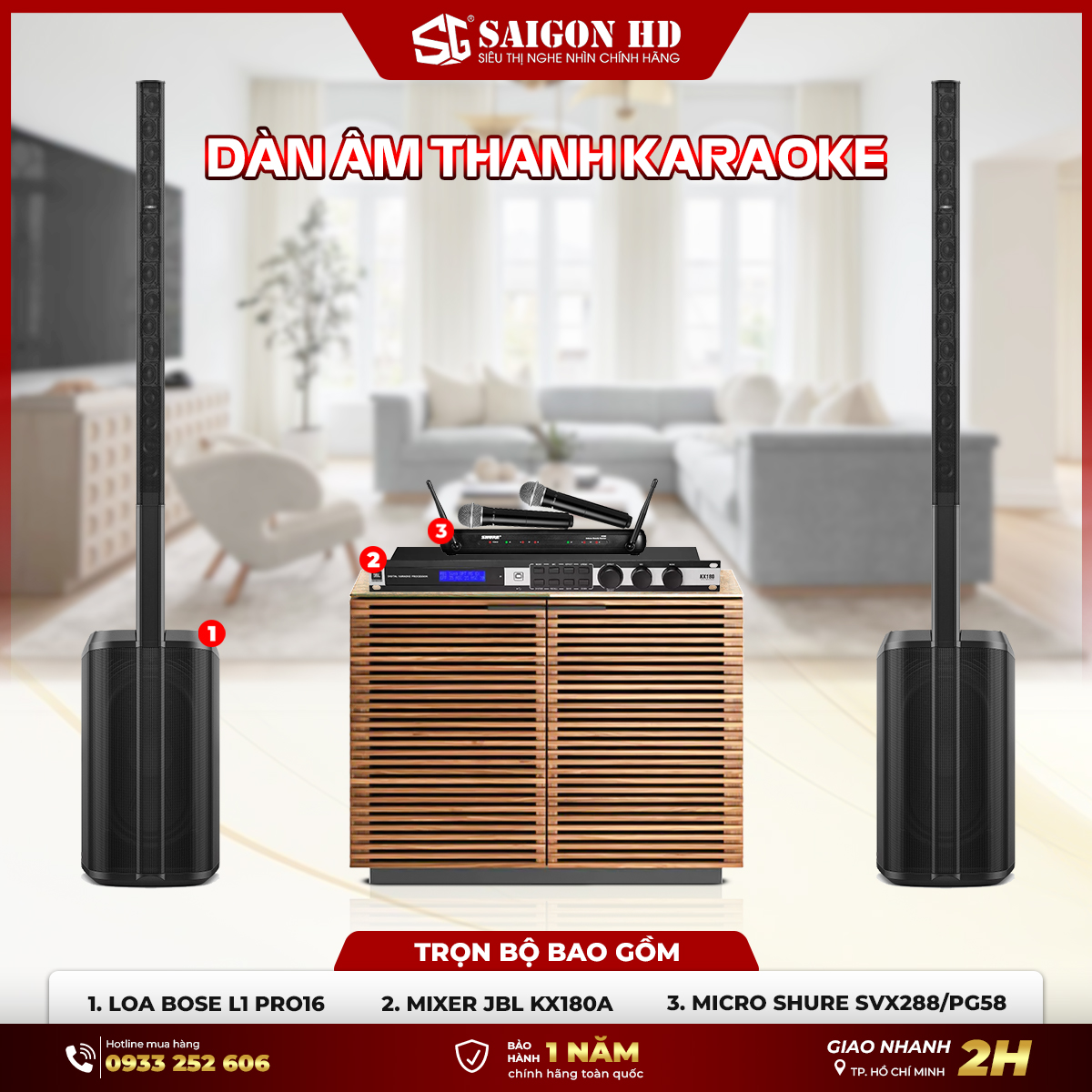 Dàn âm thanh Karaoke Bose L1 Pro16 chính hãng hát hay giá rẻ nhất