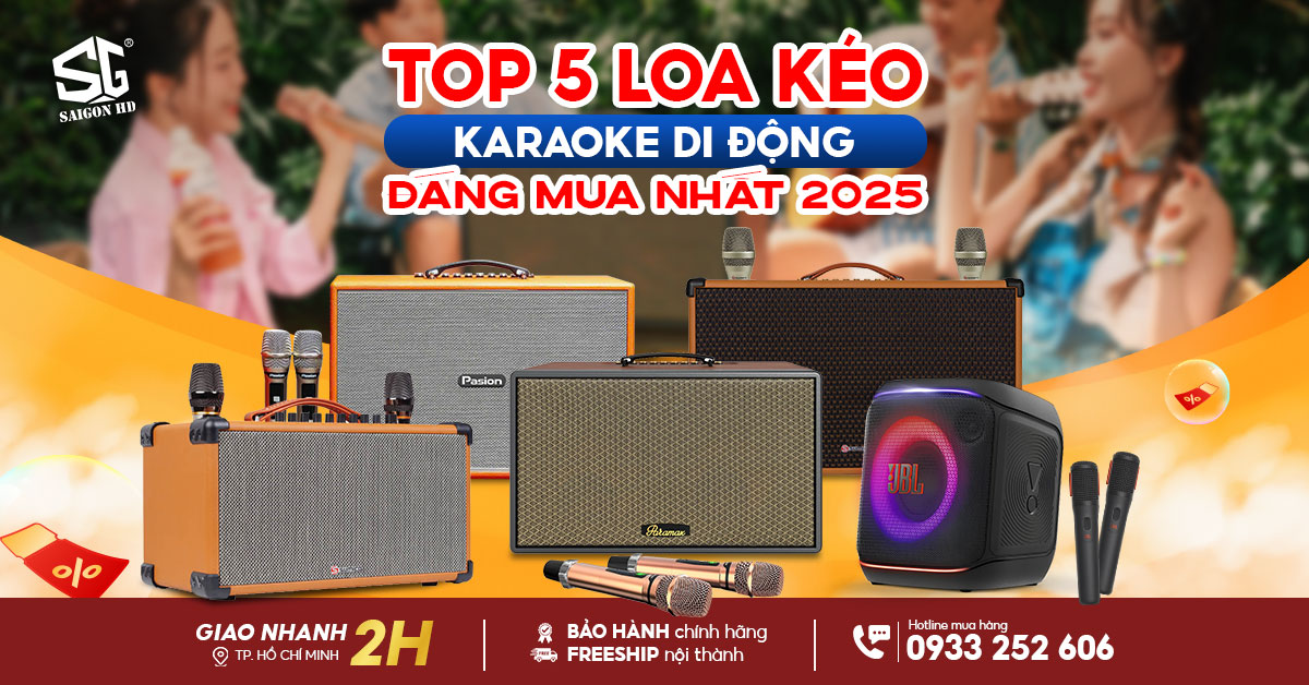 Top 5 loa kéo Karaoke Bluetooth di động chính hãng giá rẻ đáng mua nhất 2025