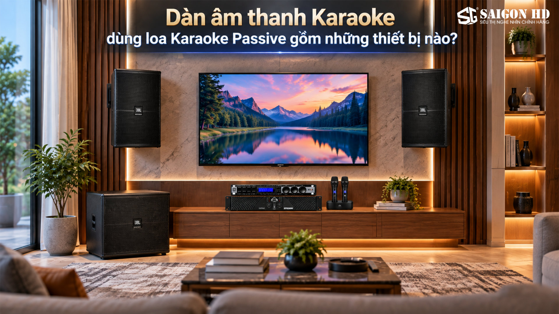 D&agrave;n &acirc;m thanh Karaoke sử dụng loa Passive th&igrave; cần th&ecirc;m những thiết bị n&agrave;o?