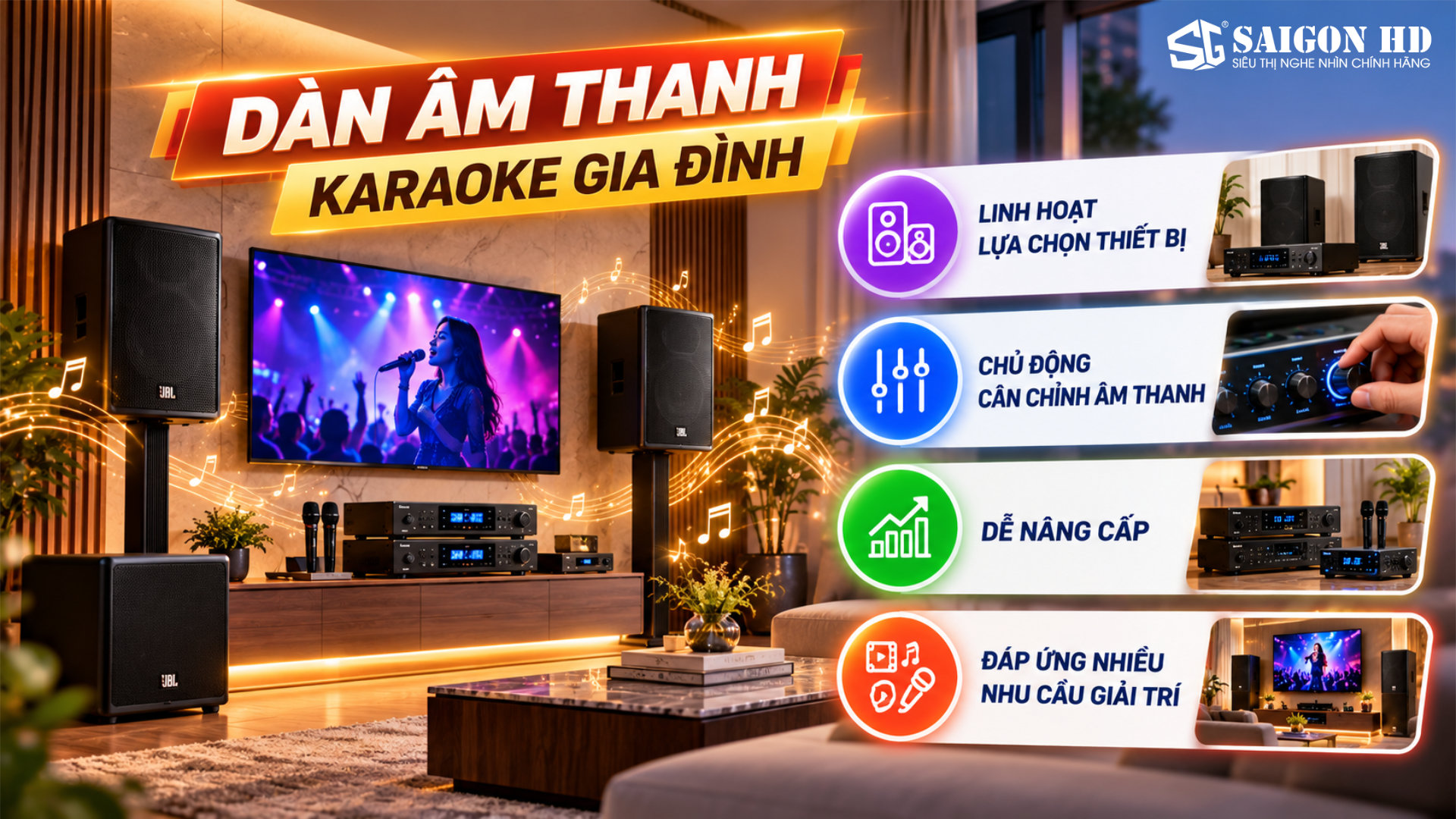 D&agrave;n &acirc;m thanh Karaoke gia đ&igrave;nh cố định