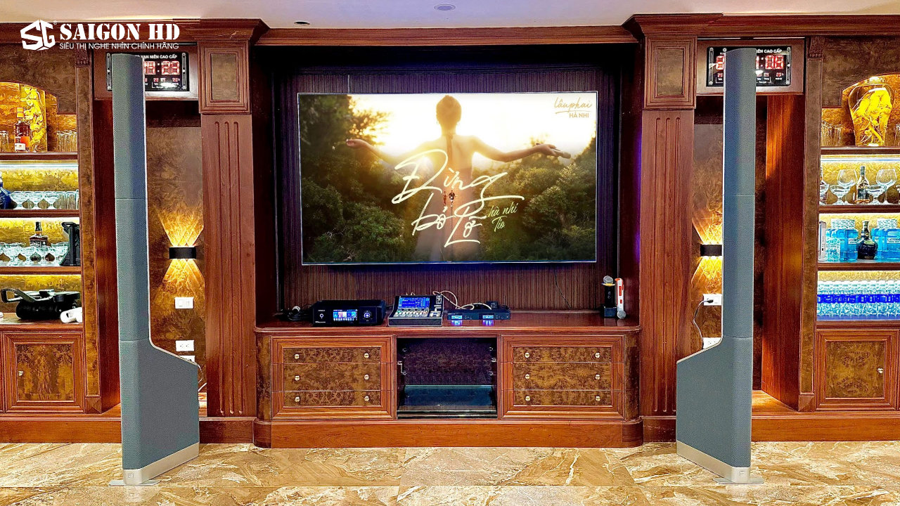 Hệ thống &acirc;m thanh Karaoke chuy&ecirc;n nghiệp LD System MAUI P900 cao cấp ch&iacute;nh h&atilde;ng tại ph&ograve;ng giải tr&iacute; biệt thự sang trọng