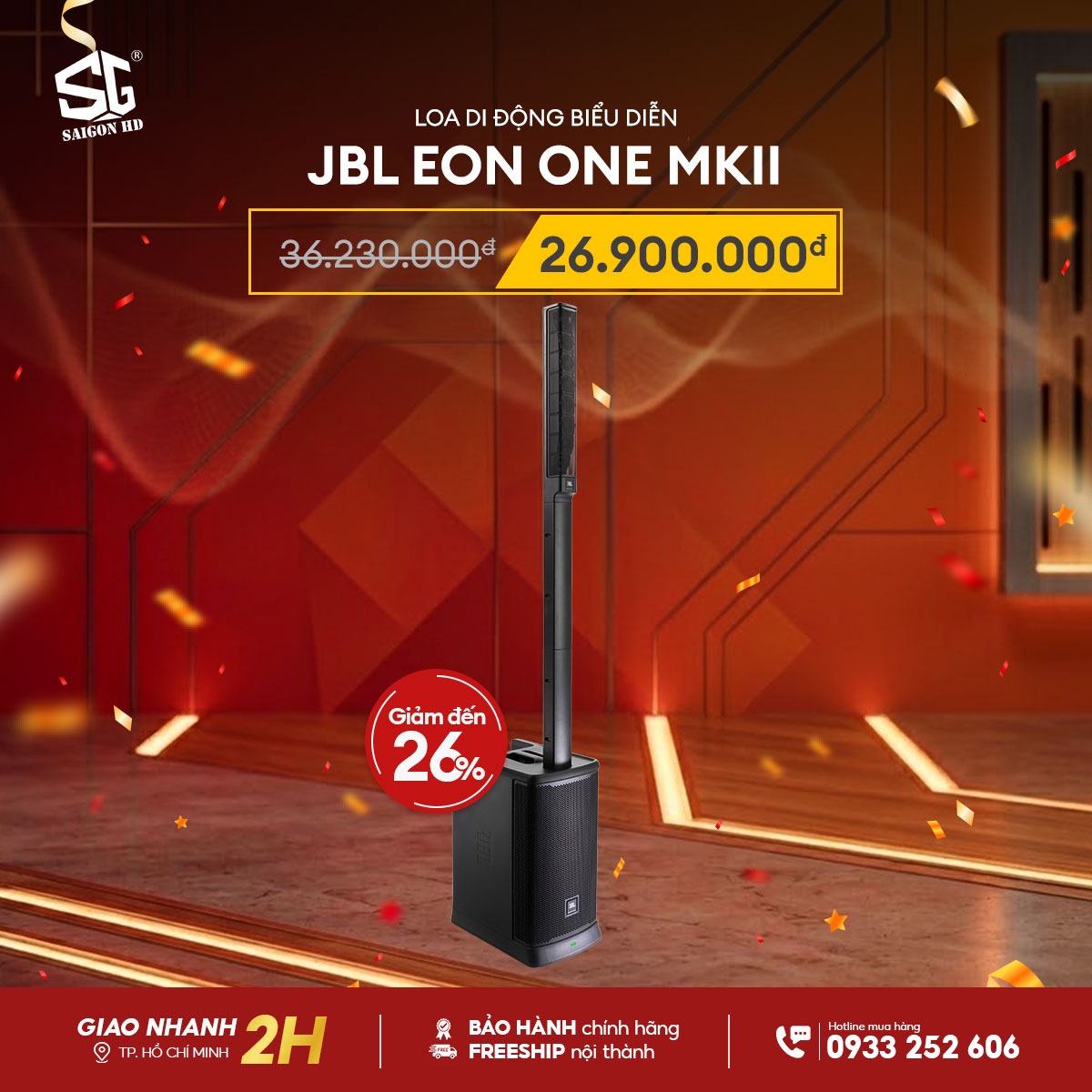 Loa biểu diễn di động & Karaoke chuy&ecirc;n nghiệp Column Array JBL EON ONE MKII ch&iacute;nh h&atilde;ng gi&aacute; rẻ nhất