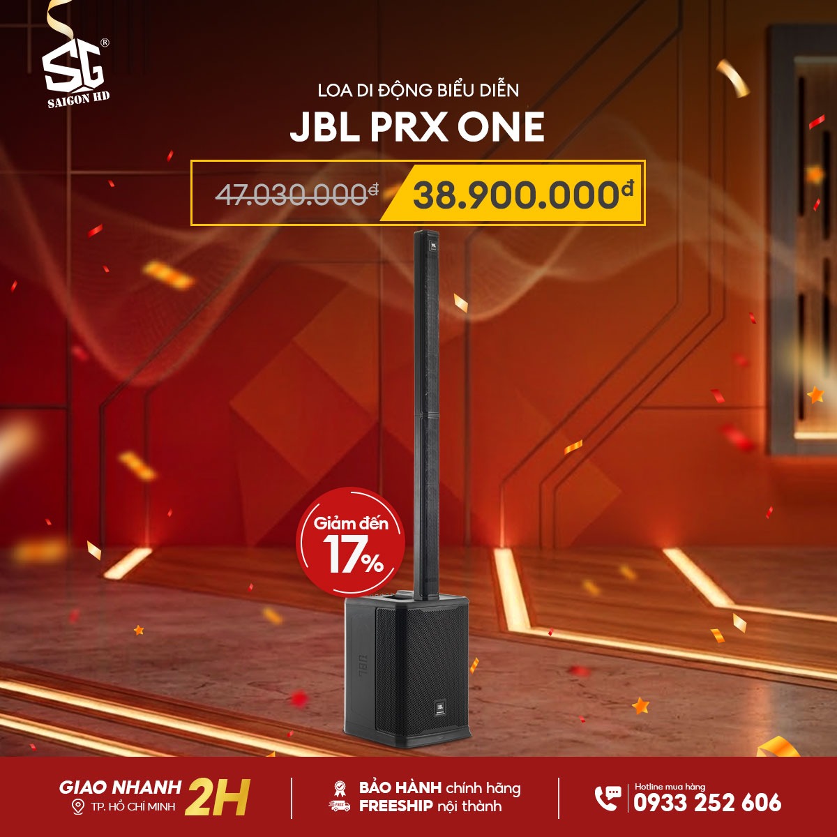Loa biểu diễn di động & Karaoke chuy&ecirc;n nghiệp Column Array JBL PRX ONE ch&iacute;nh h&atilde;ng gi&aacute; rẻ nhất