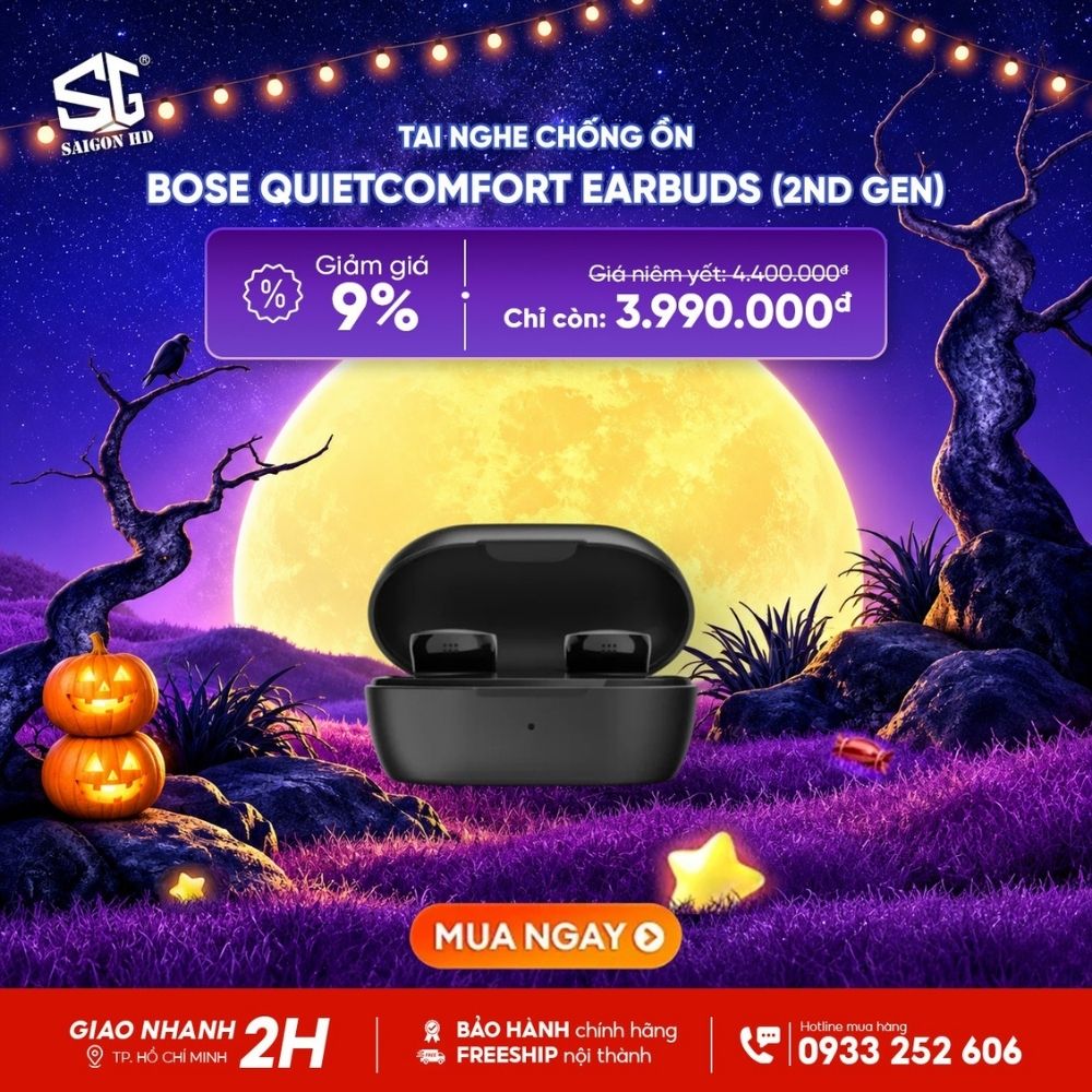 Halloween săn deal Bose &ndash; Giảm đến 50%, qu&agrave; tặng hấp dẫn