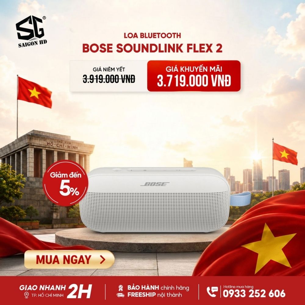 Mừng Quốc Kh&aacute;nh &ndash; Deal ngập tr&agrave;n, đại tiệc ưu đ&atilde;i Bose tại SAIGON HD