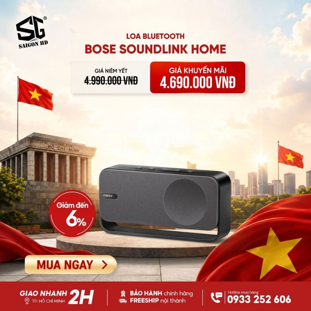 Mừng Quốc Kh&aacute;nh &ndash; Deal ngập tr&agrave;n, đại tiệc ưu đ&atilde;i Bose tại SAIGON HD