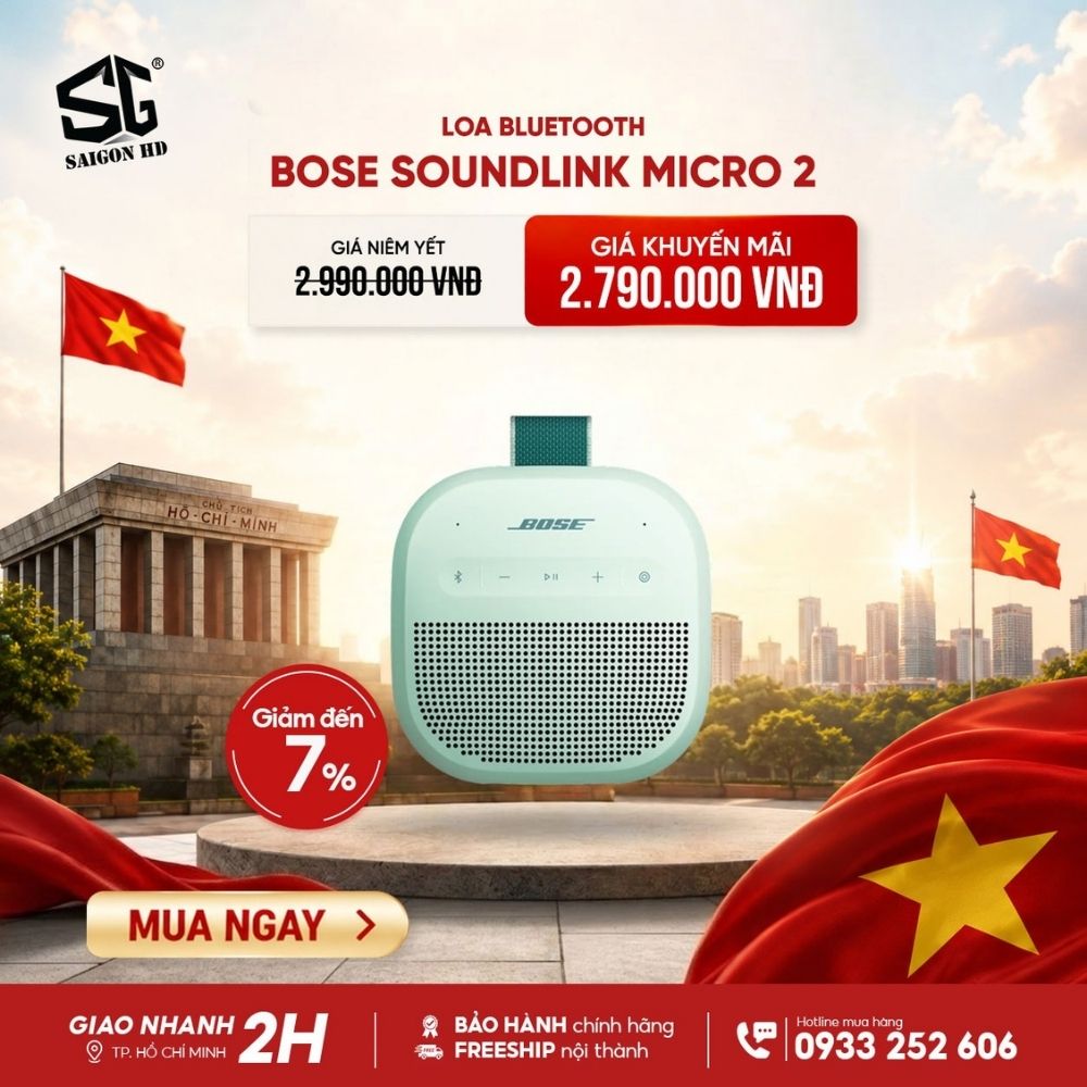 Mừng Quốc Kh&aacute;nh &ndash; Deal ngập tr&agrave;n, đại tiệc ưu đ&atilde;i Bose tại SAIGON HD