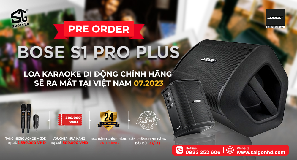 Pre-order loa Karaoke di động Bose S1 Pro Plus