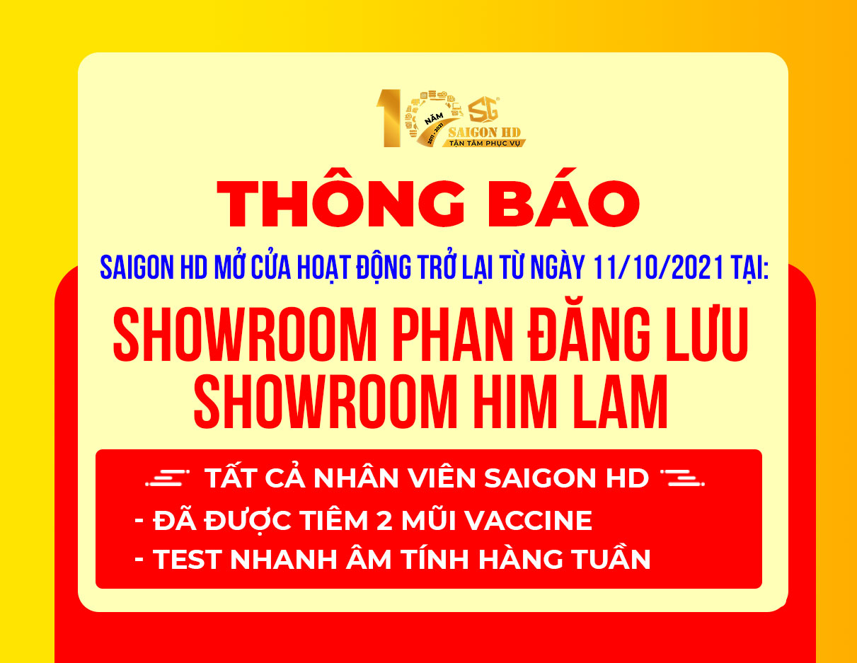 SAIOGN HD THÔNG BÁO HOẠT ĐỘNG LẠI SAU GIÃN CÁCH TỪ NGÀY 01/10/2021