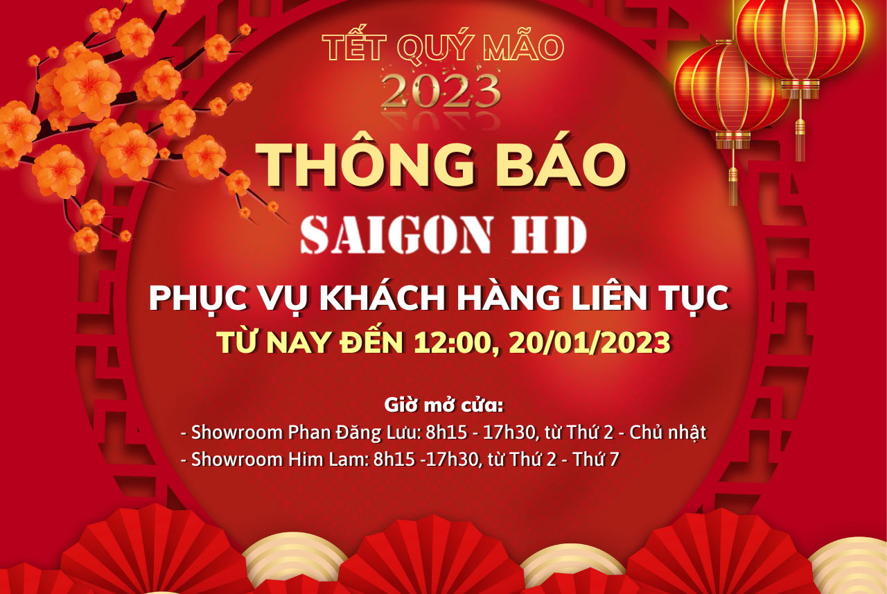 Thông báo lịch làm việc tại SAIGON HD