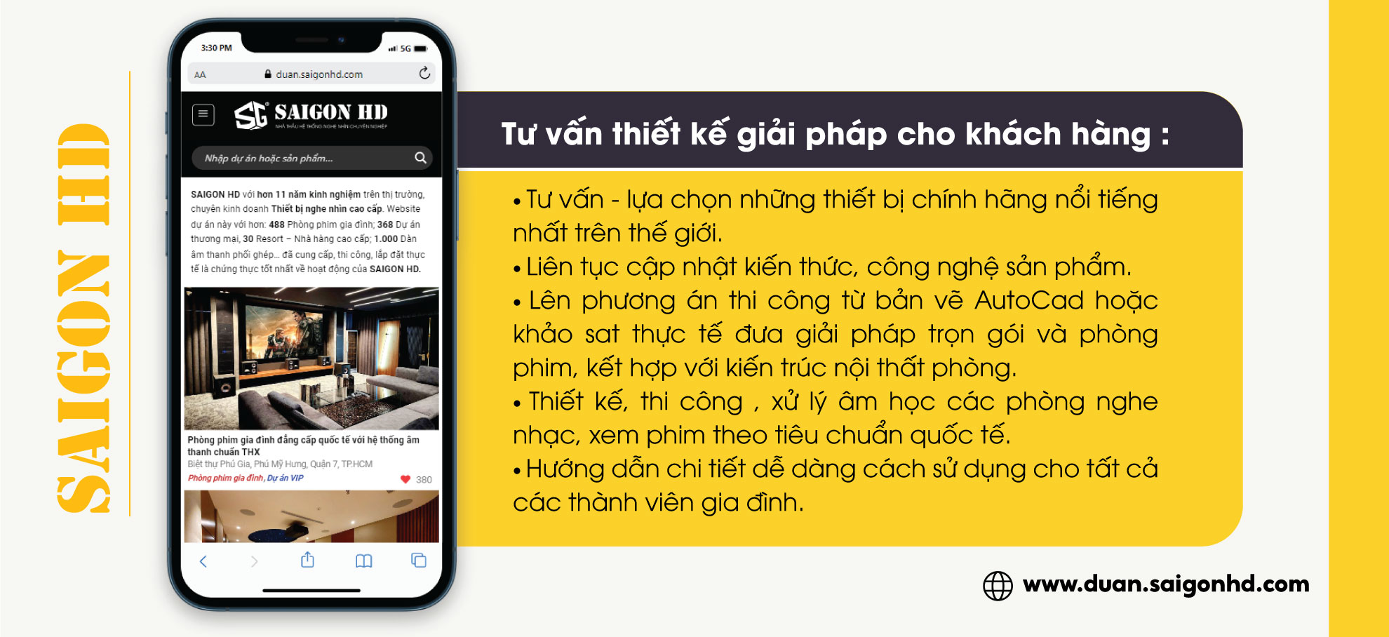 SAIGON HD - Đẳng cấp phòng giải trí tại gia